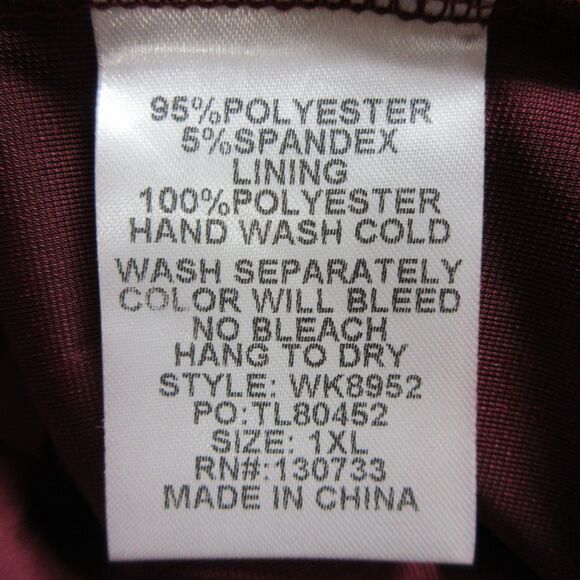 UMGEE Floral Lace Velvet Top Sz 1X Red Wine Blouse Smocked Raglan Sleeves NWT - Picture 10 of 12